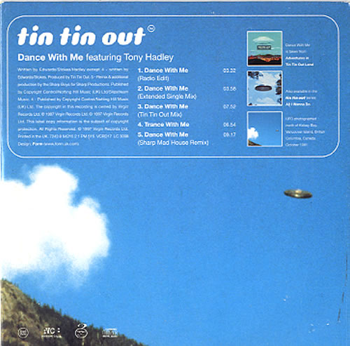 Tin Tin Out Dance With Me CD single (CD5 / 5") UK TTOC5DA92187