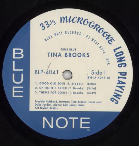 Tina Brooks True Blue - Shrink vinyl LP album (LP record) US INBLPTR850319