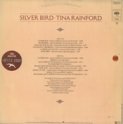 Tina Rainford Silver Bird vinyl LP album (LP record) German T2RLPSI737854