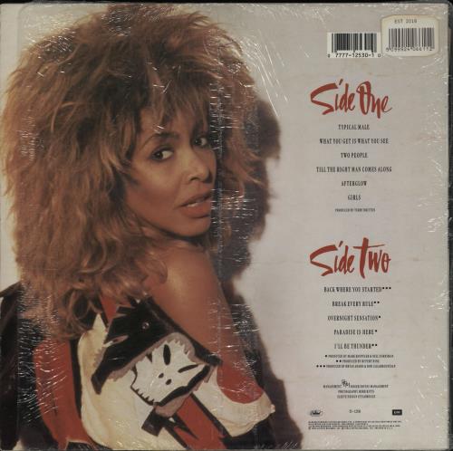 Tina Turner Break Every Rule - Opened hype-stickered shink vinyl LP album (LP record) US TURLPBR763041