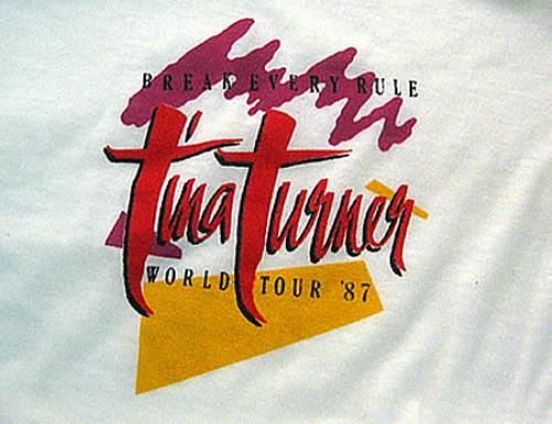 Tina Turner Break Every Rule t-shirt UK TURTSBR380937