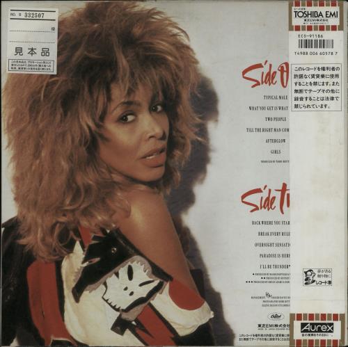 Tina Turner Break Every Rule vinyl LP album (LP record) Japanese TURLPBR88911