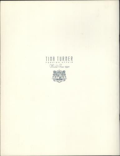 Tina Turner Foreign Affair World Tour + Ticket Stub tour programme UK TURTRFO454917