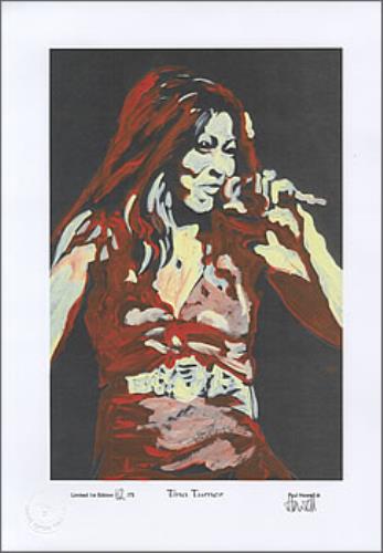 Tina Turner Limited Edition Print - 75 Only artwork UK TURARLI383790