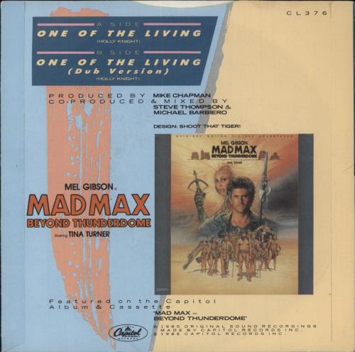 Tina Turner One Of The Living 7" vinyl single (7 inch record / 45) UK TUR07ON682087