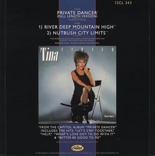 Tina Turner Private Dancer 12" vinyl single (12 inch record / Maxi-single) UK TUR12PR34247