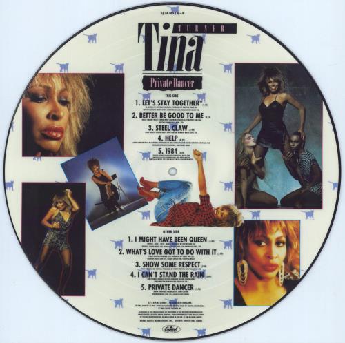 Tina Turner Private Dancer picture disc LP (vinyl picture disc album) UK TURPDPR790818
