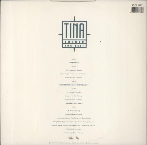 Tina Turner The Best 12" vinyl single (12 inch record / Maxi-single) UK TUR12TH57296