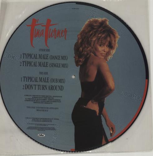 Tina Turner Typical Male 12" vinyl picture disc (12 inch picture record) UK TUR2PTY15854