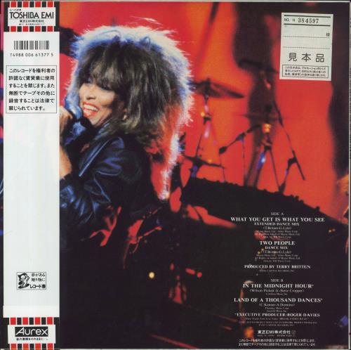 Tina Turner What You Get Is What You See 12" vinyl single (12 inch record / Maxi-single) Japanese TUR12WH122902