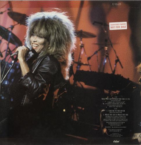 Tina Turner What You Get Is What You See 12" vinyl single (12 inch record / Maxi-single) UK TUR12WH34242