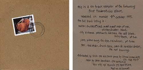 Tindersticks 6-track Sampler CD single (CD5 / 5") UK TNDC5TR38966