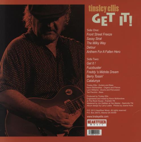 Tinsley Ellis Get It! vinyl LP album (LP record) US XXZLPGE758651