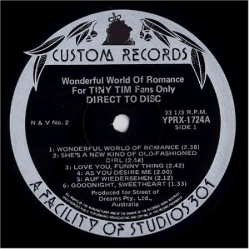Tiny Tim Wonderful World Of Romance CD album (CDLP) UK YTICDWO410967