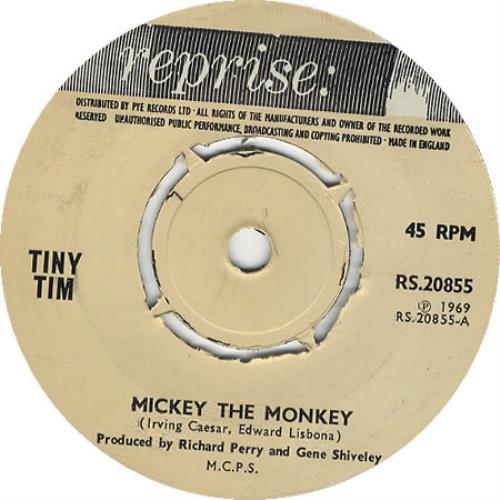 Tiny Tim Mickey The Monkey UK 7" vinyl single (7 inch record / 45) (408753)