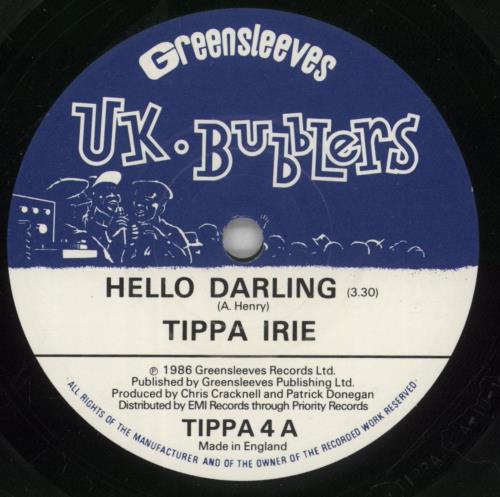 Tippa Irie Hello Darling 7" vinyl single (7 inch record / 45) UK T-807HE563305
