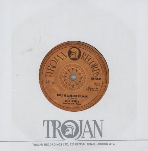 Tito Simon Time Is Master Of Man 7" vinyl single (7 inch record / 45) UK TD507TI755782