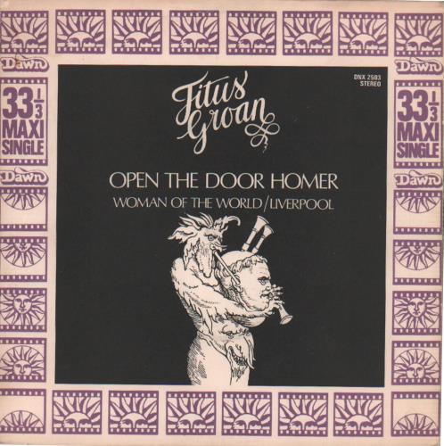 Titus Groan Open The Door Homer EP 7" vinyl single (7 inch record / 45) UK OAN07OP655205