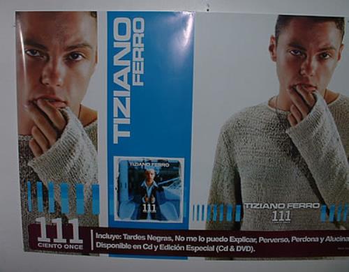 Tiziano Ferro 111 Ciento Once poster Colombian TA4POCI322220