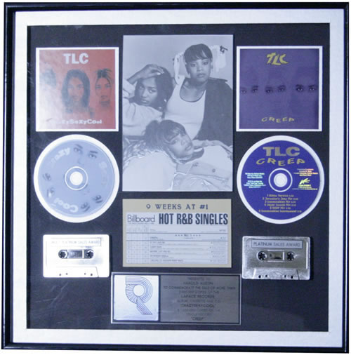 TLC CrazySexyCool/Creep Triple Platinum Award award disc US TLCAWCR514189