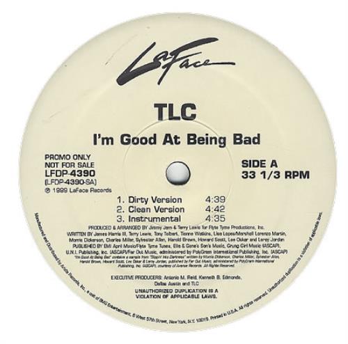 TLC I'm Good At Being Bad 12" vinyl single (12 inch record / Maxi-single) US TLC12IM139569