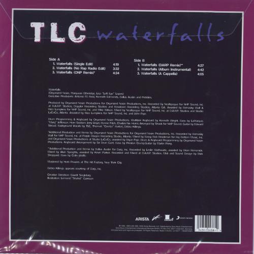 TLC Waterfalls 12" vinyl picture disc (12 inch picture record) UK TLC2PWA794522