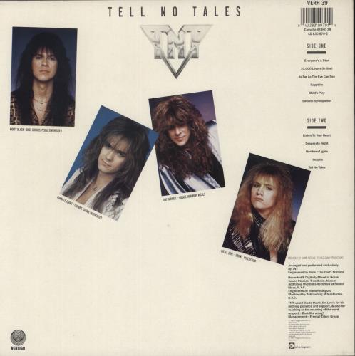 TNT Tell No Tales vinyl LP album (LP record) UK TNTLPTE865073