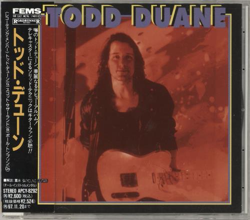 Todd Duane Todd Duane CD album (CDLP) Japanese 0PZCDTO732402
