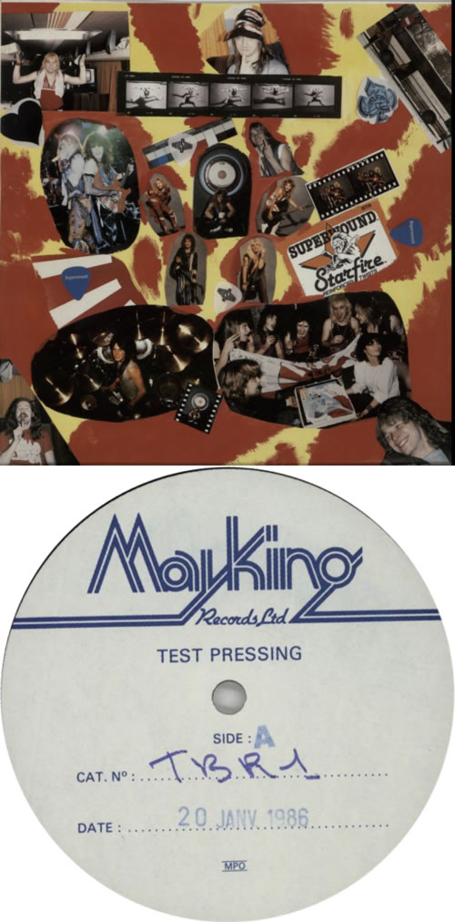 Tokyo Blade Blackhearts & Jaded Spades Test Pressing UK vinyl LP