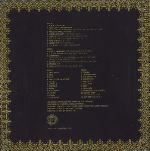 Tom Caruana Presents Wu-Tang Clan Vs Jimi Hendrix: Black Gold - Black & Gold Vinyl 2-LP vinyl record set (Double LP Album) UK 84N2LPR861807