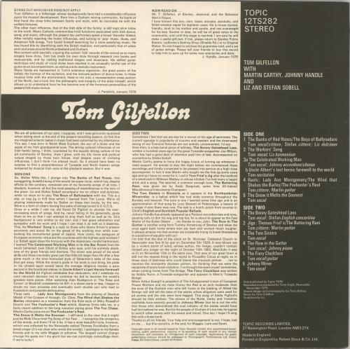 Tom Gilfellon In The Middle Of The Tune vinyl LP album (LP record) UK YS-LPIN692604