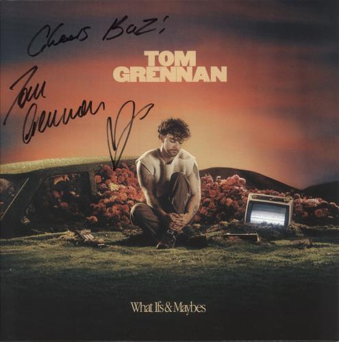 Tom Grennan What Ifs & Maybes - Orange Vinyl - Autographed Sleeve vinyl LP album (LP record) UK 0SNLPWH878103
