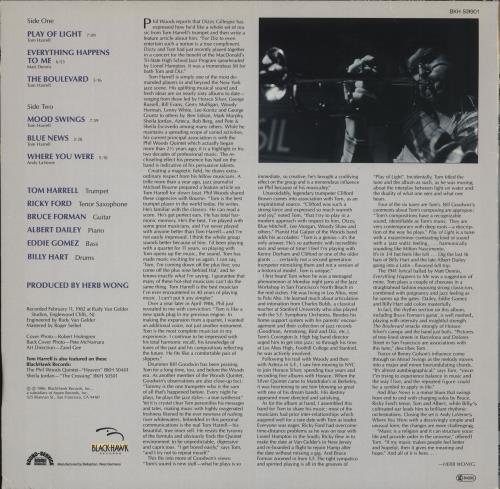 Tom Harrell Play Of Light vinyl LP album (LP record) German UYPLPPL708698