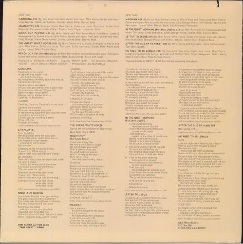 Tom Jans Take Heart vinyl LP album (LP record) US URZLPTA804587