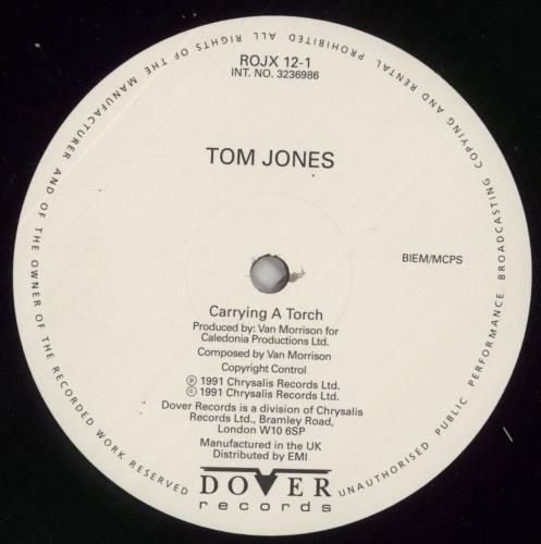 Tom Jones Carrying A Torch 12" vinyl single (12 inch record / Maxi-single) UK TJO12CA534507