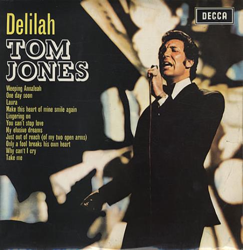 Tom Jones Delilah vinyl LP album (LP record) UK TJOLPDE334801