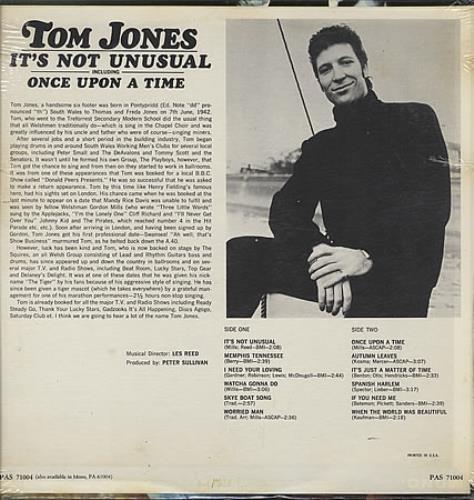 Tom Jones It's Not Unusual - Sealed vinyl LP album (LP record) US TJOLPIT403380