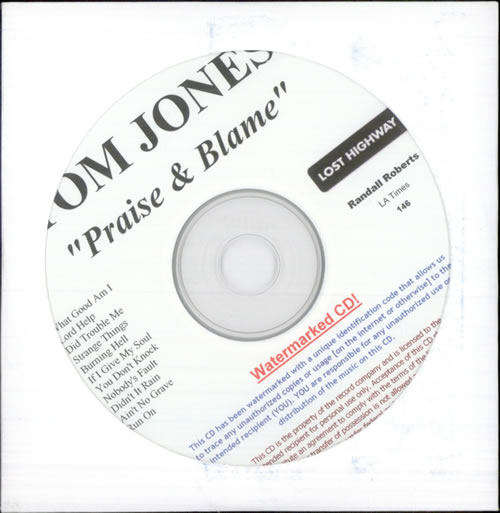 Tom Jones Praise & Blame CD album (CDLP) US TJOCDPR517440