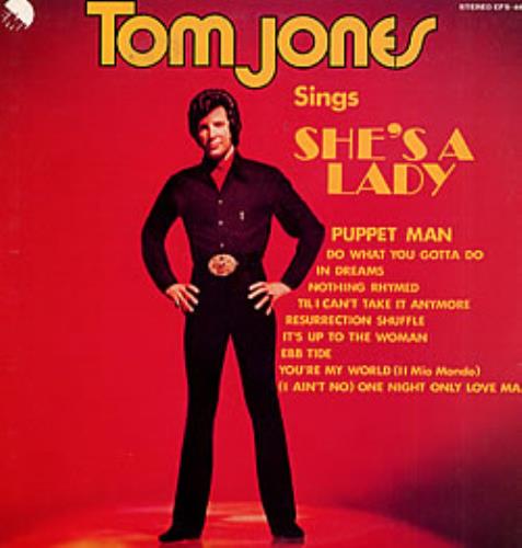Tom Jones She's A Lady vinyl LP album (LP record) Japanese TJOLPSH219814