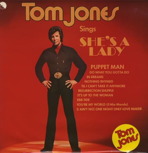 Tom Jones She's A Lady vinyl LP album (LP record) UK TJOLPSH364931