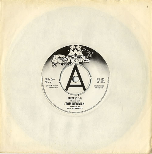 Tom Newman Sleep 7" vinyl single (7 inch record / 45) UK T-N07SL609877