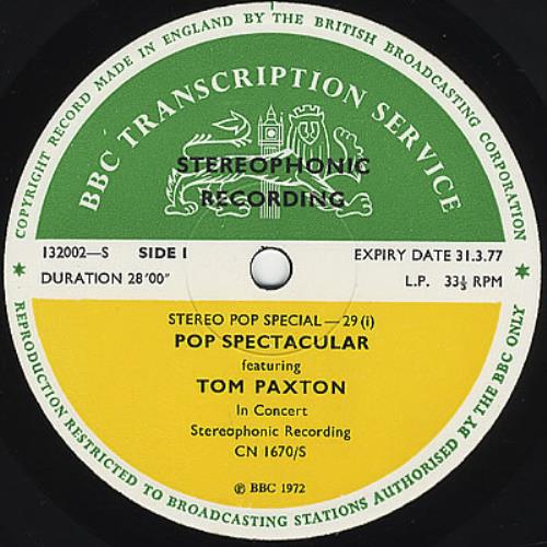 Tom Paxton Pop Spectacular vinyl LP album (LP record) UK TPXLPPO229759