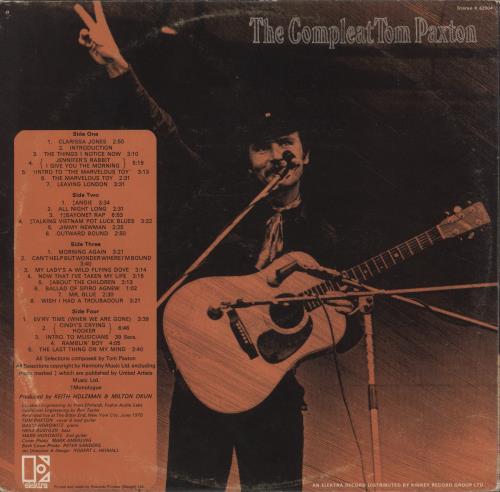 Tom Paxton The Compleat Tom Paxton Recorded Live 2-LP vinyl record set (Double LP Album) UK TPX2LTH329264