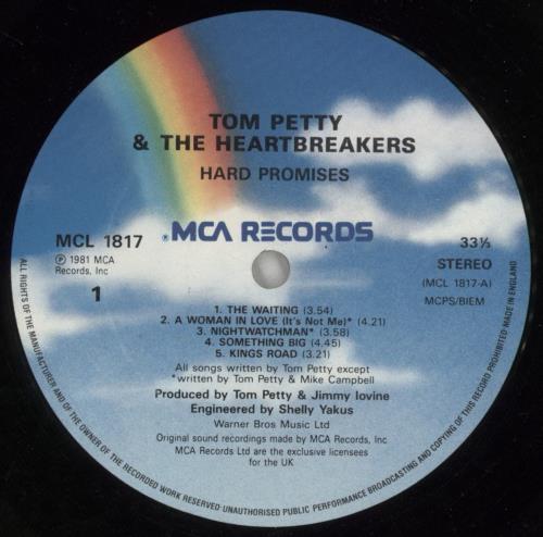 Tom Petty & The Heartbreakers Hard Promises vinyl LP album (LP record) UK PETLPHA245801
