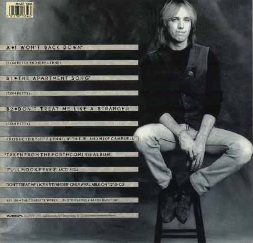 Tom Petty & The Heartbreakers I Won't Back Down 12" vinyl single (12 inch record / Maxi-single) UK PET12IW187607