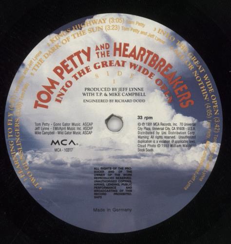 Tom Petty & The Heartbreakers Into The Great Wide Open vinyl LP album (LP record) German PETLPIN658362