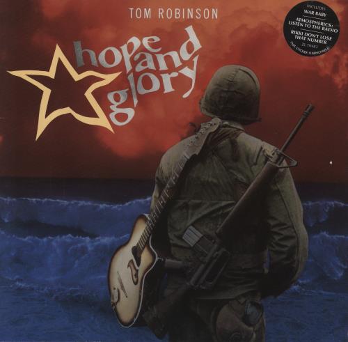Tom Robinson Hope And Glory - Promo vinyl LP album (LP record) German TMRLPHO863555
