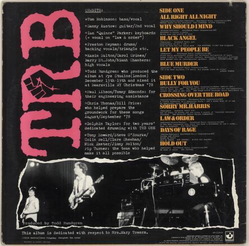 Tom Robinson TRB Two vinyl LP album (LP record) US TMRLPTR699254