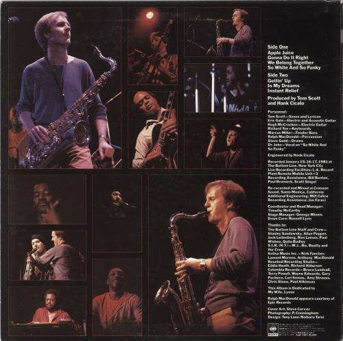 Tom Scott Apple Juice vinyl LP album (LP record) Japanese S6TLPAP723574