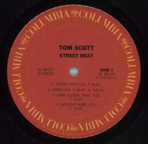 Tom Scott Street Beat vinyl LP album (LP record) US S6TLPST683292